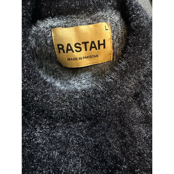 NWOT RASTAH Mink Yarn Sweater Unisex L Luxury Streetwear - Picture 5 of 13